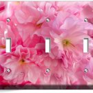 CHERRY BLOSSOM SAKURA FLOWERS CLUSTER TRIPLE LIGHT SWITCH WALL PLATE COVER DECOR CHERRY BLOSSOM SAKURA FLOWERS CLUSTER TRIPLE LIGHT SWITCH WALL PLATE COVER DECOR