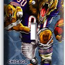 CHICAGO BEARS RUNNING ANGRY NFL FOOTBALL MAN CAVE SINGLE LIGHT SWITCH WALL PLATE CHICAGO BEARS RUNNING ANGRY NFL FOOTBALL MAN CAVE SINGLE LIGHT SWITCH WALL PLATE