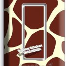 GIRAFFE SKIN PATTERN ANIMAL PRINT SINGLE GFI LIGHT SWITCH WALL PLATE NURSERY ART GIRAFFE SKIN PATTERN ANIMAL PRINT SINGLE GFI LIGHT SWITCH WALL PLATE NURSERY ART