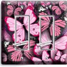 PINK BUTTERFLIES SINGLE LIGHT DOUBLE GFI WALL PLATE BABY GIRL ROOM NURSERY DECOR PINK BUTTERFLIES SINGLE LIGHT DOUBLE GFI WALL PLATE BABY GIRL ROOM NURSERY DECOR