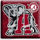 ALABAMA CRIMSON TIDE FOOTBALL DOUBLE GFI LIGHT SWITCH WALL PLATE ROOM HOME DECOR ALABAMA CRIMSON TIDE FOOTBALL DOUBLE GFI LIGHT SWITCH WALL PLATE ROOM HOME DECOR