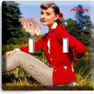 AUDREY HEPBURN SEXY RETRO ACTRESS DOUBLE LIGHT SWITCH WALL PLATE HOME ROOM DECOR AUDREY HEPBURN SEXY RETRO ACTRESS DOUBLE LIGHT SWITCH WALL PLATE HOME ROOM DECOR
