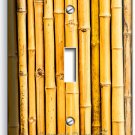 RUSTIC BAMBOO CRACKED STICKS BOARD SINGLE LIGHT SWITCH WALL PLATE ROOM ART DECOR RUSTIC BAMBOO CRACKED STICKS BOARD SINGLE LIGHT SWITCH WALL PLATE ROOM ART DECOR