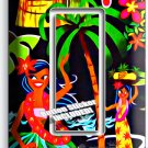 DANCING HAWAIIAN GIRLS FLOWERS PALM TREES SINGLE GFCI LIGHT SWITCH PLATE DECOR DANCING HAWAIIAN GIRLS FLOWERS PALM TREES SINGLE GFCI LIGHT SWITCH PLATE DECOR