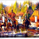 NATIVE AMERICAN INDIANS ON HORSES TRIPLE LIGHT SWITCH WALLPLATE COVER ROOM DECOR NATIVE AMERICAN INDIANS ON HORSES TRIPLE LIGHT SWITCH WALLPLATE COVER ROOM DECOR