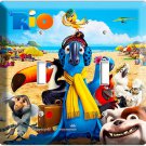 NEW RIO 2 BLU PARROT DOUBLE LIGHT SWITCH PLATE COVER WALL ART KIDS ROOM DECOR NEW RIO 2 BLU PARROT DOUBLE LIGHT SWITCH PLATE COVER WALL ART KIDS ROOM DECOR