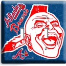 ATLANTA BRAVES MLB BASEBALL DOUBLE LIGHT SWITCH PLATE GAME TV BOYS ROOM MAN CAVE ATLANTA BRAVES MLB BASEBALL DOUBLE LIGHT SWITCH PLATE GAME TV BOYS ROOM MAN CAVE