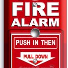 FIRE ALARM PULL DOWN PUSH LIGHT DIMMER VIDEO CABLE WALL PLATE COVER ROOM DECOR