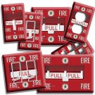 FIRE ALARM PULL DOWN LIGHT SWITCH OUTLET WALL PLATE COVER MAN CAVE ROOM NY DECOR FIRE ALARM PULL DOWN LIGHT SWITCH OUTLET WALL PLATE COVER MAN CAVE ROOM NY DECOR