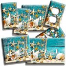 RUSTIC SEA SHELLS STAR FISH NET LIGHT SWITCH WALL PLATE OUTLET BATHROOM ROOM ART RUSTIC SEA SHELLS STAR FISH NET LIGHT SWITCH WALL PLATE OUTLET BATHROOM ROOM ART