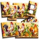 COUNTRY FARM ROOSTER CHICKENS LIGHT SWITCH WALL PLATE OUTLET KITCHEN ROOM DECOR COUNTRY FARM ROOSTER CHICKENS LIGHT SWITCH WALL PLATE OUTLET KITCHEN ROOM DECOR