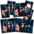 SUPER HERO CAPTAIN AMERICA LIGHT SWITCH OUTLET PLATES GAME PLAY ROOM BEDROOM ART SUPER HERO CAPTAIN AMERICA LIGHT SWITCH OUTLET PLATES GAME PLAY ROOM BEDROOM ART
