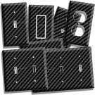 CARBON FIBER STYLE LIGHT SWITCH OUTLET COVER WALL PLATE MAN CAVE GARAGE HD DECOR CARBON FIBER STYLE LIGHT SWITCH OUTLET COVER WALL PLATE MAN CAVE GARAGE HD DECOR