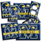 UNIVERSITY of MICIGAN WOLVERINE FOOTBALL TEAM LIGHT SWITCH OUTLET ART WALL PLATE UNIVERSITY of MICIGAN WOLVERINE FOOTBALL TEAM LIGHT SWITCH OUTLET ART WALL PLATE
