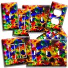 COLORFUL MURANO GLASS LIGHT SWITCH WALL PLATE OUTLET LIVING DINING ROOM KITCHEN COLORFUL MURANO GLASS LIGHT SWITCH WALL PLATE OUTLET LIVING DINING ROOM KITCHEN