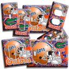 UF FLORIDA GATORS FOOTBALL TEAM LOGO LIGHT SWITCH OUTLET PLATE BOYS BEDROOM ART UF FLORIDA GATORS FOOTBALL TEAM LOGO LIGHT SWITCH OUTLET PLATE BOYS BEDROOM ART