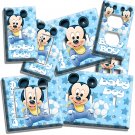 BABY MICKEY MOUSE NURSERY LIGHT SWITCH OUTLET PLATES INFANT NEWBORN BOYS BEDROOM BABY MICKEY MOUSE NURSERY LIGHT SWITCH OUTLET PLATES INFANT NEWBORN BOYS BEDROOM
