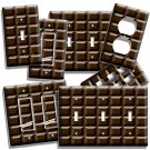 DARK CHOCOLATE BAR CUBES THEME LIGHT SWITCH OUTLET WALL PLATE KITCHEN HOME DECOR DARK CHOCOLATE BAR CUBES THEME LIGHT SWITCH OUTLET WALL PLATE KITCHEN HOME DECOR