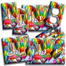 VIBRANT HOT AIR BALLOONS LIGHT SWITCH OUTLES WALL PLATE TRAVEL AGENCY ROOM DECOR VIBRANT HOT AIR BALLOONS LIGHT SWITCH OUTLES WALL PLATE TRAVEL AGENCY ROOM DECOR
