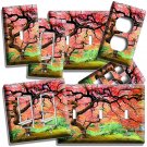 VIBRANT RED MAPLE JAPANESE TREE LIGHT SWITCH OUTLES WALL PLATE COVER ROOM DECOR VIBRANT RED MAPLE JAPANESE TREE LIGHT SWITCH OUTLES WALL PLATE COVER ROOM DECOR