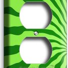 GREEN WATERMELON RHYME STRIPES POWER OUTLET WALL PLATE COVER KITCHEN HOME DECOR