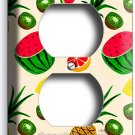KAWAII WATERMELON LEMON PINEAPPLE KIWI FRUIT OUTLET WALL PLATE COVER KITCHEN ART