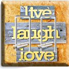 LIVE LAUGH LOVE RUSTIC WOOD LOOK DOUBLE GFCI LIGHT SWITCH WALL PLATE COVER DECOR LIVE LAUGH LOVE RUSTIC WOOD LOOK DOUBLE GFCI LIGHT SWITCH WALL PLATE COVER DECOR
