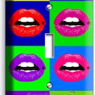 VIVD LIPS POP ART SINGLE LIGHT SWITCH COVER COLLEGE TEEN DORM ROOM OFFICE DECOR VIVD LIPS POP ART SINGLE LIGHT SWITCH COVER COLLEGE TEEN DORM ROOM OFFICE DECOR