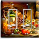 HARVEST WINE GRAPES DOUBLE GFCI LIGHT SWITCH WALL PLATE COVER HOME KITCHEN DECOR HARVEST WINE GRAPES DOUBLE GFCI LIGHT SWITCH WALL PLATE COVER HOME KITCHEN DECOR