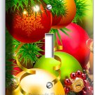 CHRISTMAS TREE BALL ORNAMENT SINGLE LIGHT SWITCH WALL PLATE COVER NEW HOME DECOR