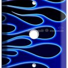 HOT ROD BLUE FLAMES SINGLE LIGHT DIMMER CABLE WALL PLATE COVER BIKE GARAGE DECOR HOT ROD BLUE FLAMES SINGLE LIGHT DIMMER CABLE WALL PLATE COVER BIKE GARAGE DECOR