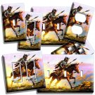 NATIVE AMERICAN INDIAN CHIEF WARRIOR ON A HORSE LIGHT SWITCH OUTLET PLATES DECOR NATIVE AMERICAN INDIAN CHIEF WARRIOR ON A HORSE LIGHT SWITCH OUTLET PLATES DECOR