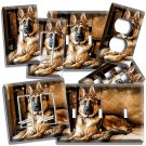 GORGEOUS ADULT GERMAN SHEPHERD DOG LIGHT SWITCH OUTLET WALL COVER NEW ROOM DECOR