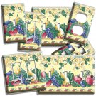 FRESH FRUITS VEGETABLES VICTORIAN STYLE LIGHT SWITCH OUTLET PLATES KITCHEN DECOR