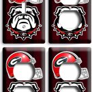 GEORGIA BULLDOGS UNIVERSITY FOOTBALL TEAM GO DAWGS 1LIGHT SWITCH 3 OUTLET PLATES GEORGIA BULLDOGS UNIVERSITY FOOTBALL TEAM GO DAWGS 1LIGHT SWITCH 3 OUTLET PLATES