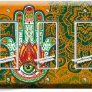 HAMSA EYE HAND OF GOD SPIRITUAL 3 GANG GFCI LIGHT SWITCH PLATE ROOM STUDIO DECOR HAMSA EYE HAND OF GOD SPIRITUAL 3 GANG GFCI LIGHT SWITCH PLATE ROOM STUDIO DECOR