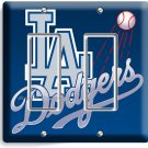 LA LOS ANGELES DODGERS MLB TEAM LOGO 2 GANG GFCI LIGHT SWITCH WALL PLATES DECOR LA LOS ANGELES DODGERS MLB TEAM LOGO 2 GANG GFCI LIGHT SWITCH WALL PLATES DECOR