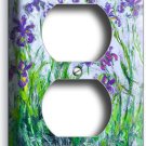 LILAC IRISES CLAUDE MONET PAINTING OUTLET WALL PLATE ROOM ART STUDIO HOME DECOR