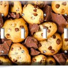 MILK CHOCOLATE CHIPS COOKIES 4 GANG LIGHT SWITCH WALL PLATES ROOM KITCHEN DECOR MILK CHOCOLATE CHIPS COOKIES 4 GANG LIGHT SWITCH WALL PLATES ROOM KITCHEN DECOR