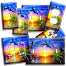 FLORIDA PALMS OCEAN DOLPHINS SUNSET LIGHT SWITCH OUTLET WALL PLATE HD ROOM DECOR FLORIDA PALMS OCEAN DOLPHINS SUNSET LIGHT SWITCH OUTLET WALL PLATE HD ROOM DECOR