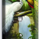 PEACOCK BIRDS WHITE COLORFUL FEATHERS PHONE TELEPHONE WALLPLATE COVER ROOM DECOR PEACOCK BIRDS WHITE COLORFUL FEATHERS PHONE TELEPHONE WALLPLATE COVER ROOM DECOR
