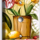 RUSTIC COUNTRY KITCHEN TULIP FLOWER POT LIGHT DIMMER CABLE WALL PLATE HOME DECOR RUSTIC COUNTRY KITCHEN TULIP FLOWER POT LIGHT DIMMER CABLE WALL PLATE HOME DECOR