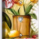 RUSTIC COUNTRY KITCHEN TULIPS FLOWERS POT PHONE TELEPHONE WALL PLATE COVER DECOR RUSTIC COUNTRY KITCHEN TULIPS FLOWERS POT PHONE TELEPHONE WALL PLATE COVER DECOR