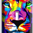COLORFUL LION ABSTRACT ART 1 GANG LIGHT SWITCH WALL PLATE COVERS ROOM HOME DECOR
