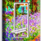 IRISES GARDEN CLAUDE MONET PAINTING 1 GFI LIGHT SWITCH WALL PLATE ROOM ART DECOR IRISES GARDEN CLAUDE MONET PAINTING 1 GFI LIGHT SWITCH WALL PLATE ROOM ART DECOR