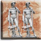 MICHELANGELO DAVID NAKED SCULPTURE DOUBLE GFCI LIGHT SWITCH WALL PLATE ART COVER MICHELANGELO DAVID NAKED SCULPTURE DOUBLE GFCI LIGHT SWITCH WALL PLATE ART COVER