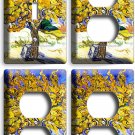 VINCENT VAN GOGH MULBERRY TREE PAINTING 1 LIGHT SWITCH 3 OUTLET WALL PLATES ART