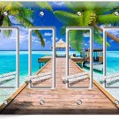CARIBBEAN SEA PALMS PIER BOAT 4 GANG GFCI LIGHT SWITCH WALL PLATE BATHROOM DECOR CARIBBEAN SEA PALMS PIER BOAT 4 GANG GFCI LIGHT SWITCH WALL PLATE BATHROOM DECOR