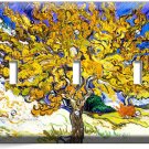 VINCENT VAN GOGH MULBERRY TREE PAINTING 3 gang LIGHT SWITCH WALL PLATE ART COVER VINCENT VAN GOGH MULBERRY TREE PAINTING 3 gang LIGHT SWITCH WALL PLATE ART COVER