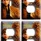 STAR WARS HAN SOLO STORY CHEWBACCA PILOT 1 LIGHT SWITCH 3 OUTLET WALLPLATE COVER